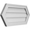 Ekena Millwork Half Round Surface Mount PVC Gable Vent w/ 2"W x 1-1/2"P Brickmould Frame, 26"W x 13"H GVPHR26X1302SN - alternate 5